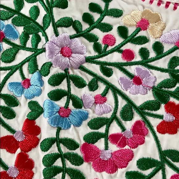 SHEIN 100% Cotton Embroidered Sleeves Top - Picture 6 of 14